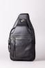 Lakeland Leather Black Keswick Leather Sling Bag