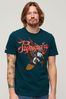 Superdry Green Tattoo Script T-Shirt