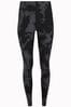 Sweaty Betty Black Fade Print Full Length Power UltraSculpt High Waist Workout Leggings, Full Length