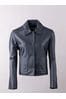 Lakeland Leather Blue Kendal Collared Leather Jacket