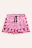 Boden Pink Frill Hem Woven 100% Cotton Shorts