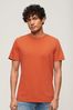 Superdry Orange Crew Neck Slub Short Sleeved T-Shirt