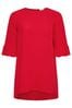 Yours Curve Red Flute Sleeve Tunic