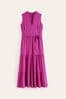 Boden Purple Naomi Notch Jersey Maxi Dress