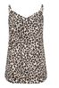 Yours Curve Animal Print White Leopard Print Cami Vest Top