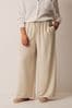 Curve Wide Leg Air Flow White Ground Trousers