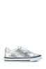 Moda in Pelle Silver Benni Elastic Slip On Trainers With Foxing Sole