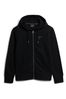 Superdry Black Luxury Sport Loose Zip Hoodie