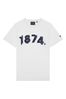 Lyle & Scott 1874 T-Shirt mit Grafik, Weiß