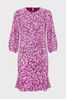 Hobbs Purple Petite Liana Dress