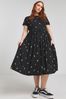 Simply Be Black Supersoft Pocket Midi Dress