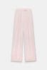Mint Velvet Pink Pinstripe Wide Trousers