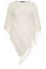 Yours Curve Cream Pointelle Knitted Poncho