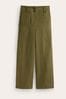 Boden Green Westbourne Linen Crop Trousers
