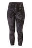 Sweaty Betty Black Spray Dye Print 7/8 Length Super Soft Yoga Leggings, 7/8 Length