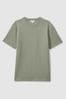 Reiss Pistachio Cooper Slim Fit Honeycomb T-Shirt