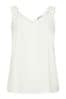 Yours Curve White Trim Cami