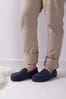 Totes Navy Isotoner Airtex Suedette Moccasins Slippers