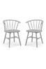 Julian Bowen Set of 2 Grey Modena Dining Chairs