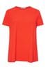 Yours Curve Orange Aqua Ribbed Swing T-Shirt