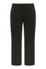 Yours Curve Black Bootcut Ponte Rib Trousers