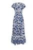 Long Tall Sally Blue Floral Print Front Split Maxi Dress