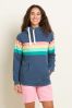 Brakeburn Blue Retro Stripe Elise Hoodie