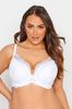 Yours Curve White Pretty Lace Plunge T-Shirt Bra