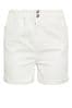 Yours Curve White Elasticated Denim Shorts