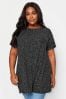 Yours Curve YOURS Curve Black Spot Print Top