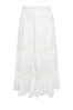 Yours Curve White Peasant Tiered Maxi Skirt