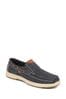 Pavers Blue Slip On Boat Shoes