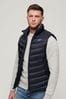 Superdry Blue Non-Hooded Fuji Padded Gilet