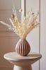 Natural Artificial Dried Floral In Blush Vase