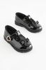 Black Patent Standard Fit (F) School Junior Bow T-Bar Shoes, Standard Fit (F)