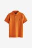 Burnt Orange Short Sleeve Polo Shirt (3-16yrs)