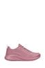 Skechers Pink Wide Fit Womens Bobs Squad Chaos Face Off Trainers