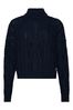 Superdry Blue Vintage High Neck Cable Knit Jumper