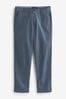 Mid Blue Straight Stretch Chinos Trousers