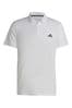 adidas White Train Essentials Training Polo Shirt