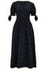 Pour Moi Amanda Gestuftes Midaxi-Kleid für die größere Brust aus Baumwolle mit Lochstickerei