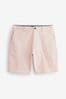Light Pink Straight Stretch Chino Shorts, Straight