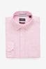 Rosa - Corte slim - Signature Baird McNutt Irish 100% Linen Trimmed Oxford Shirt, Slim Fit