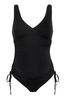 Pour Moi Black Maternity Ruched Swimsuit