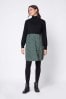 Seraphine Roll Neck Black Maternity And Nursing Jumper With Woven Skirt