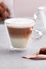 Judge Clear Duo Flare Double Walled Latte Glass Set