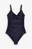 Navy Tummy Shaping Control Swimsuit, Petite