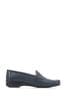 Pavers Blue Wide Fit Leather Loafers