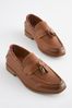 Tan Tassel Wide Fit (G) Smart Tassel Detail Loafers, Wide Fit (G)