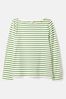 Joules Harbour Green Striped Long Sleeve Breton Top